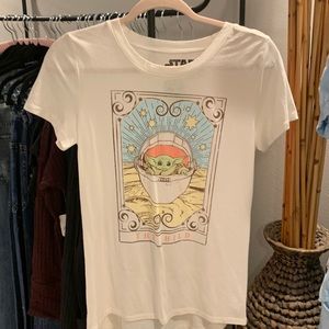 Star Wars Baby Yoda tarot card t-shirt